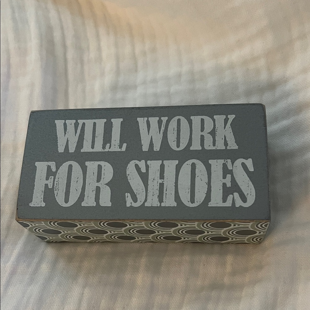 Decorative Block with Fun Quote
